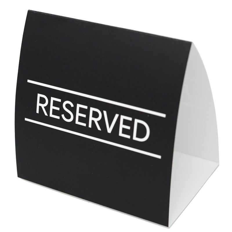 Sutter Signs Reserved Table Signs 20 Pack | Table Tent Place Cards for Weddings, Restaurants, Events - Image 1